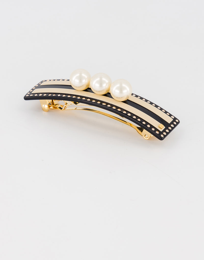 ALEXANDRE DE PARIS Rythme pearl acetate barette