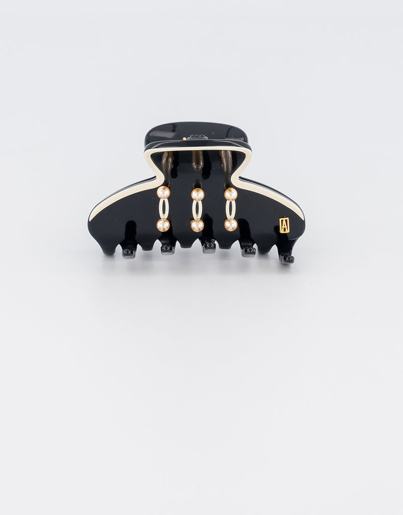 ALEXANDRE DE PARIS Acetate Pearl Clip
