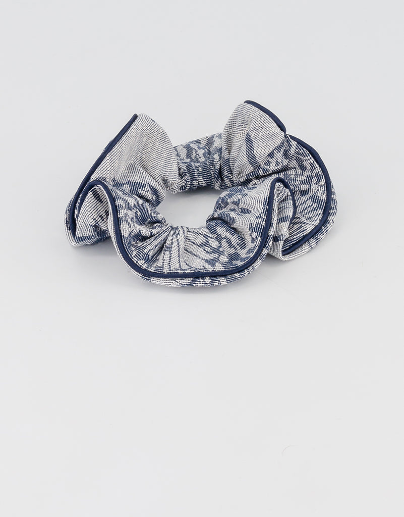 ALEXANDRE DE PARIS Denim Scrunchie