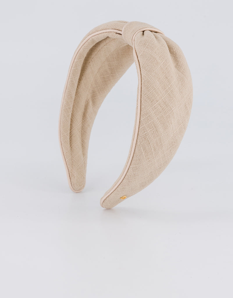 ALEXANDRE DE PARIS Linen Sahara Headband