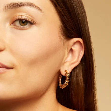 GAS BIJOUX Bronxy hoop earrings gold