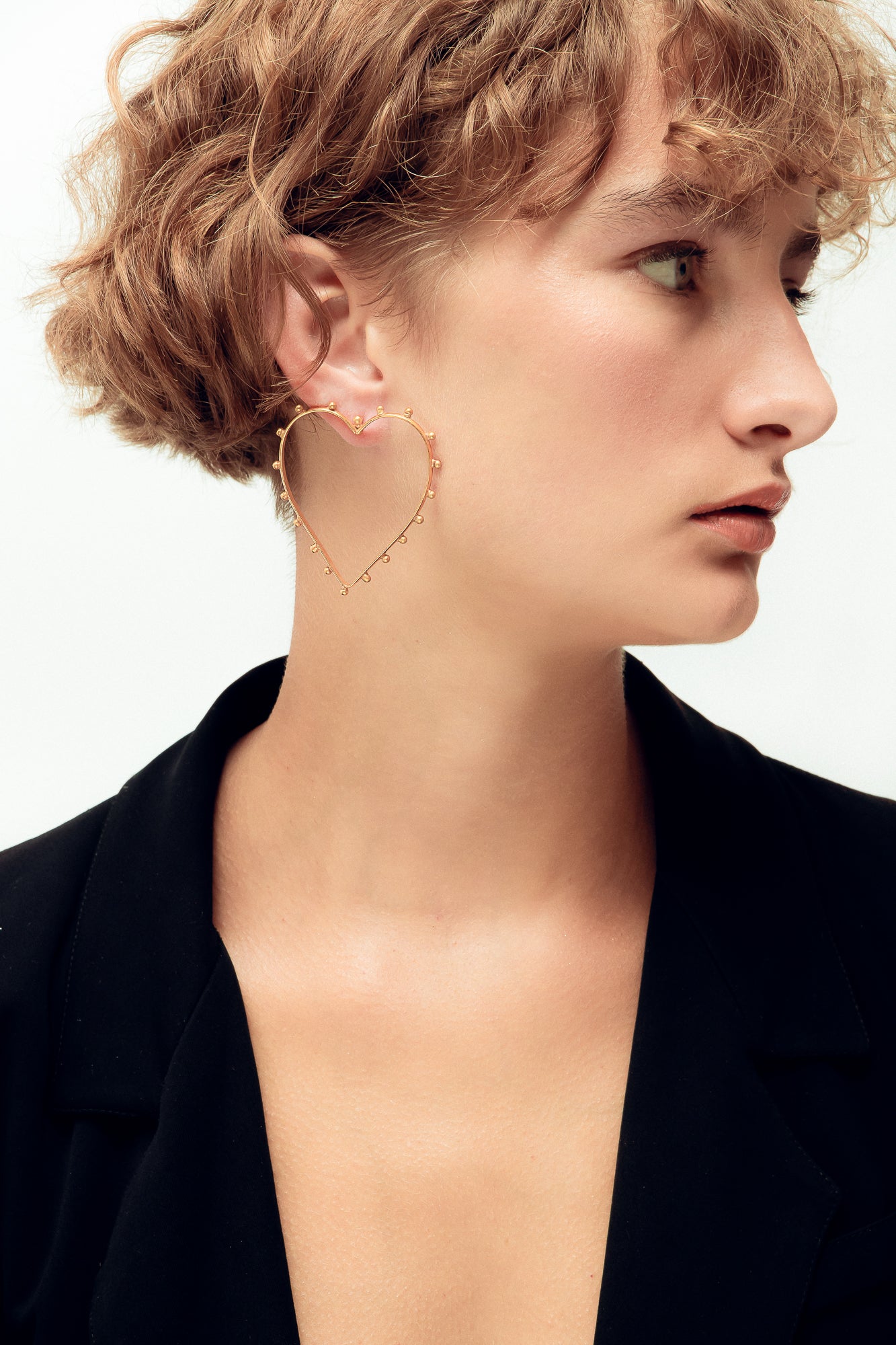 SYLVIA TOLEDANO dots heart earrings