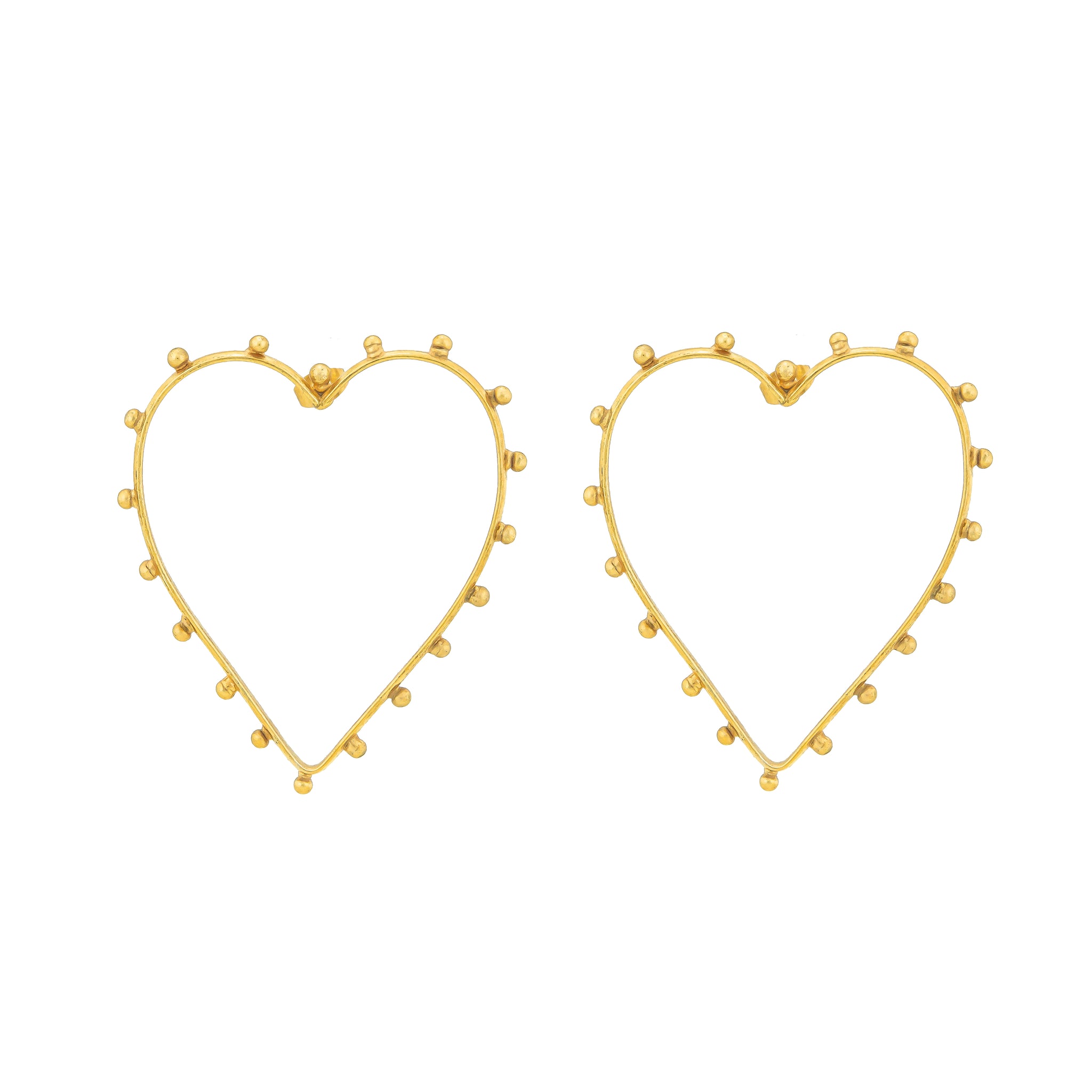 SYLVIA TOLEDANO dots heart earrings