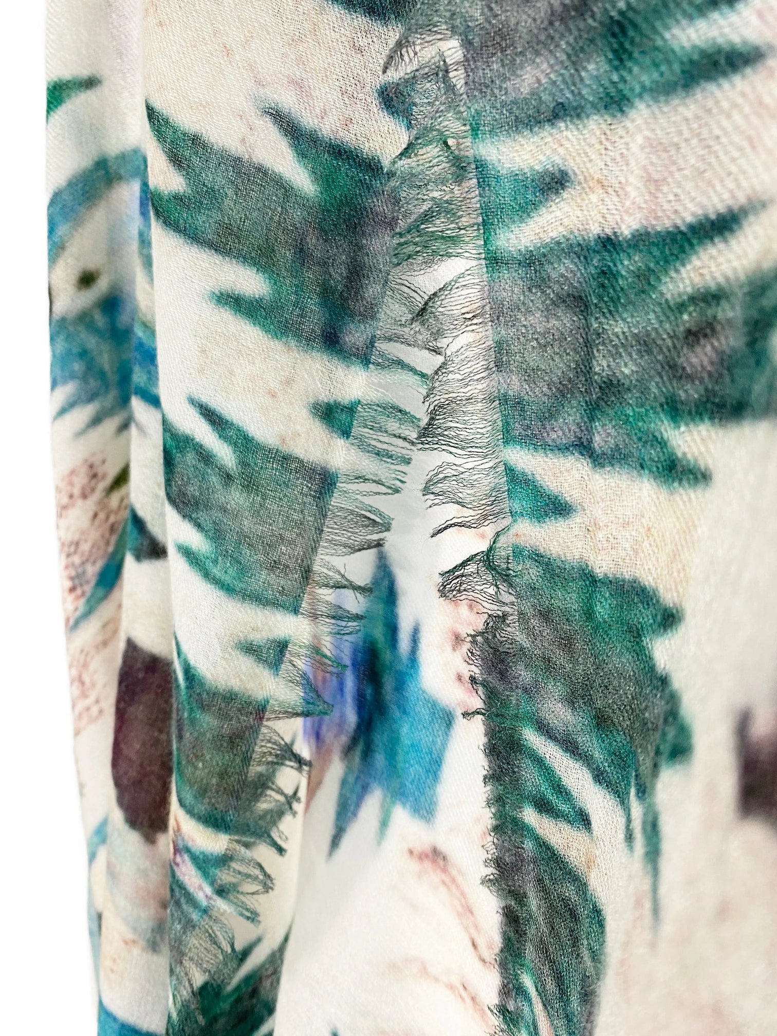 AMA PURE Cashmere Navajo Indaco Scarf