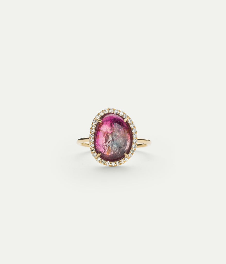 WE BY WHITE BIRD, Diana Tourmaline Watermelon Ring