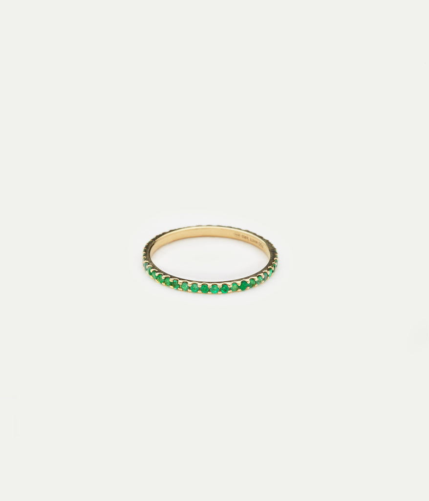 WE BY WHITE BIRD, Solange Rich Emerald Ring