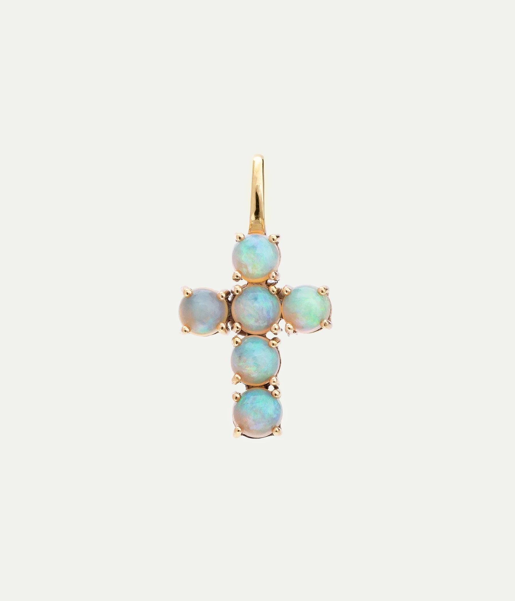 WE BY WHITE BIRD  Ismène Cross Opal Pendant