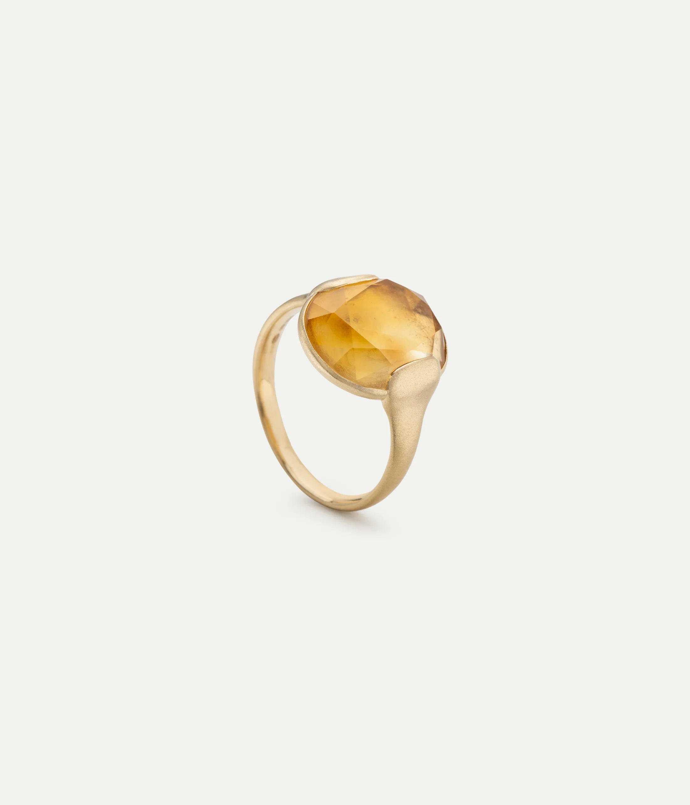 WE BY WHITE BIRD, Grace Citrine and Gold Ring