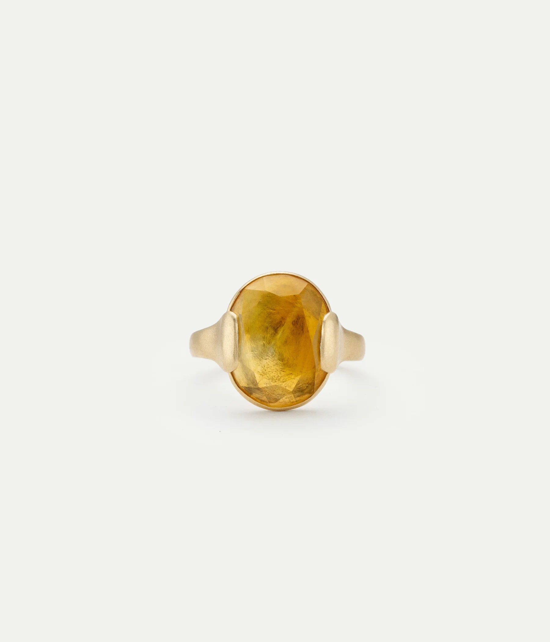WE BY WHITE BIRD, Grace Citrine and Gold Ring