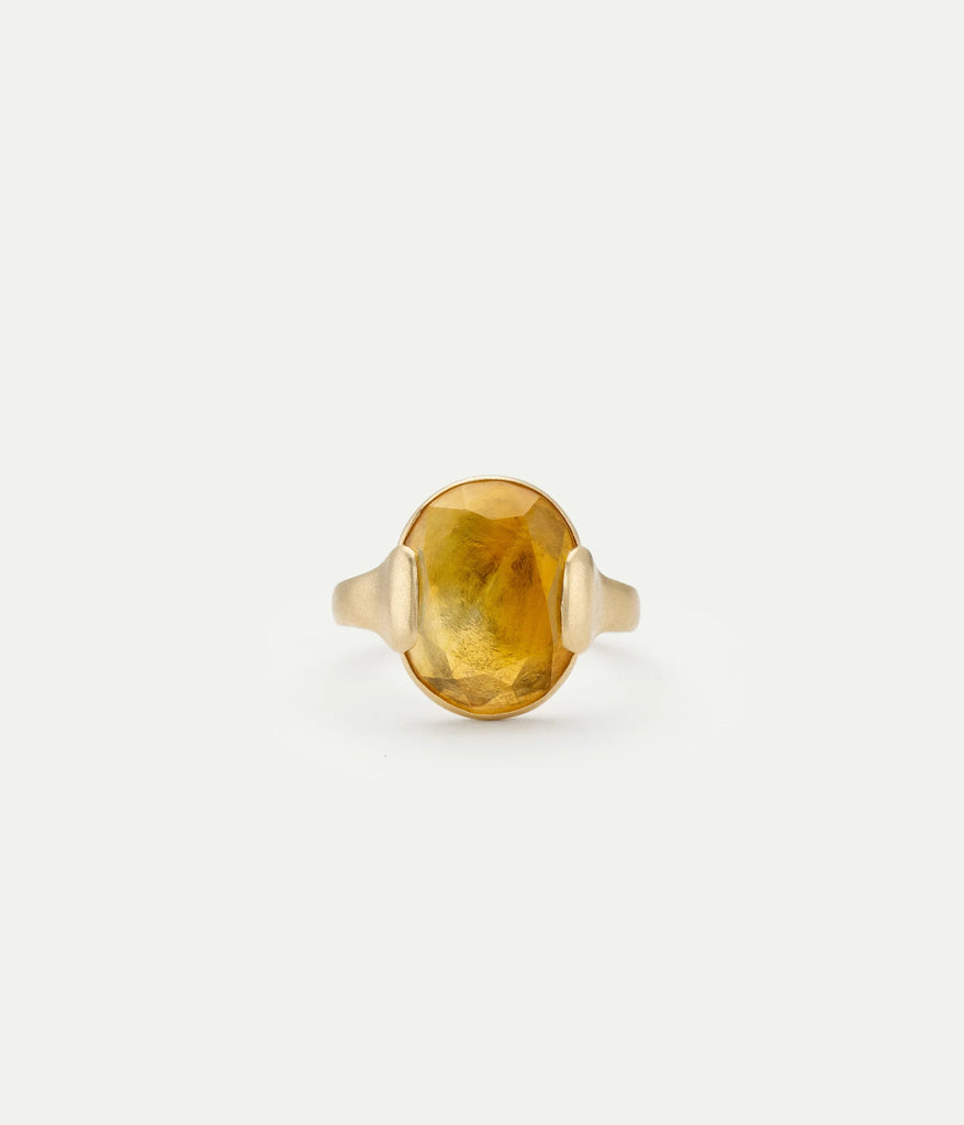 WE BY WHITE BIRD, Grace Citrine and Gold Ring