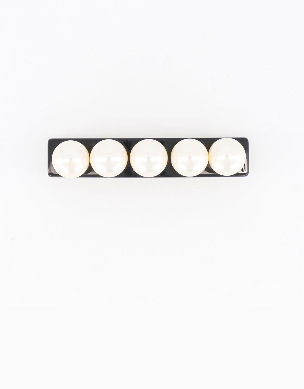 ALEXANDRE DE PARIS Small Oversize Pearls Acetate Barrette