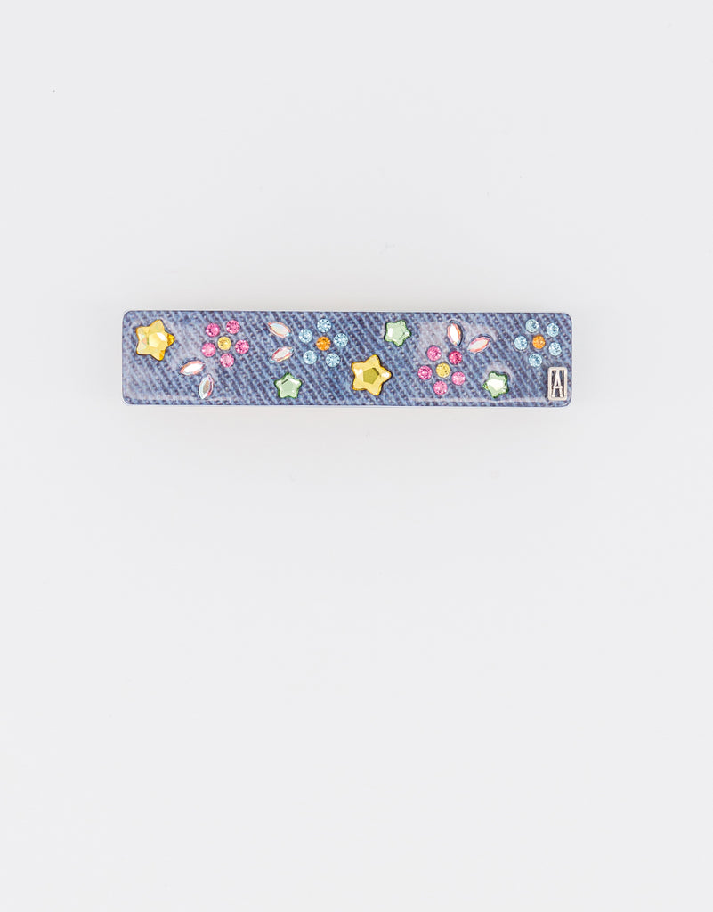 ALEXANDRE DE PARIS Swarovski Colored Crystal Acetate Barrette