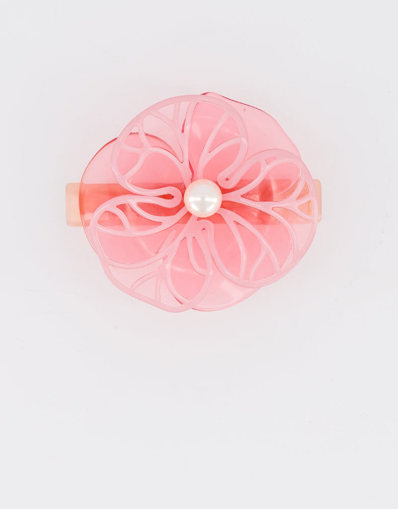 ALEXANDRE DE PARIS Boheme camelia acetate hair barette