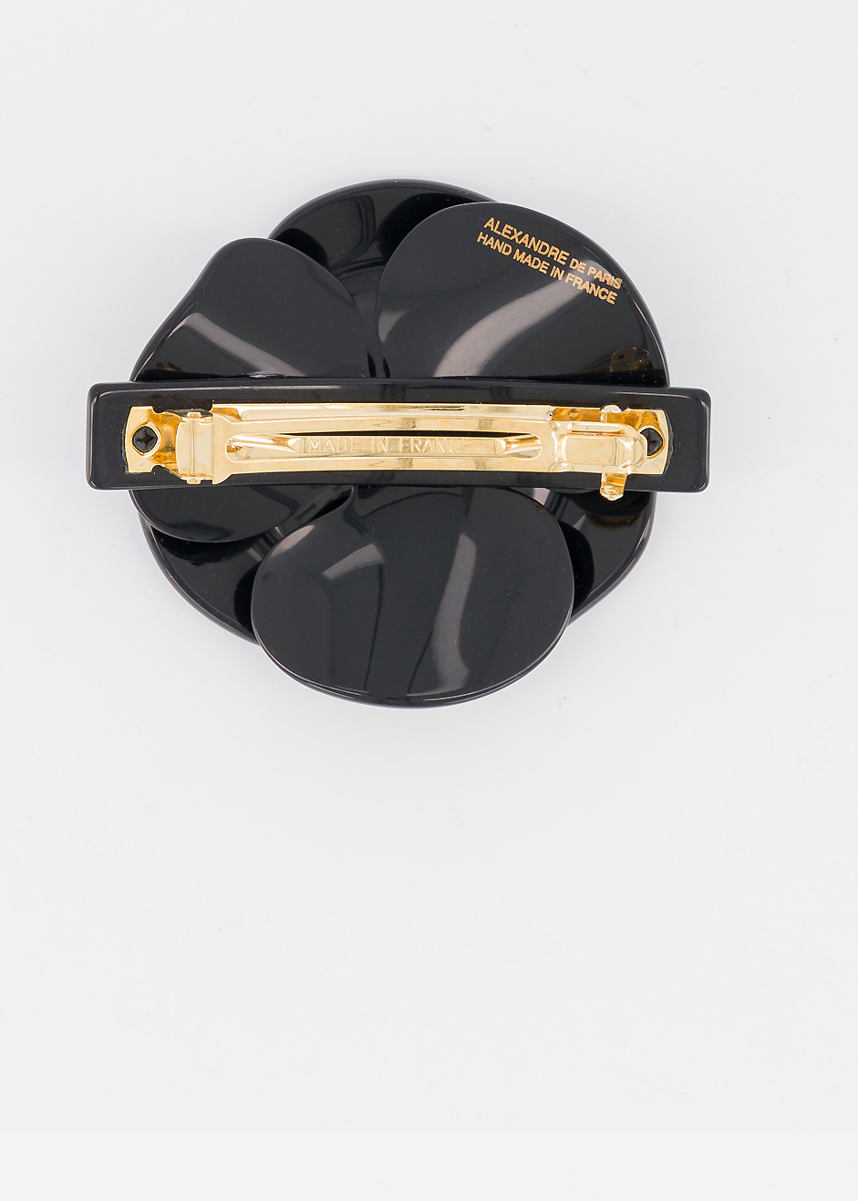 ALEXANDRE DE PARIS  Camelia acetate barette