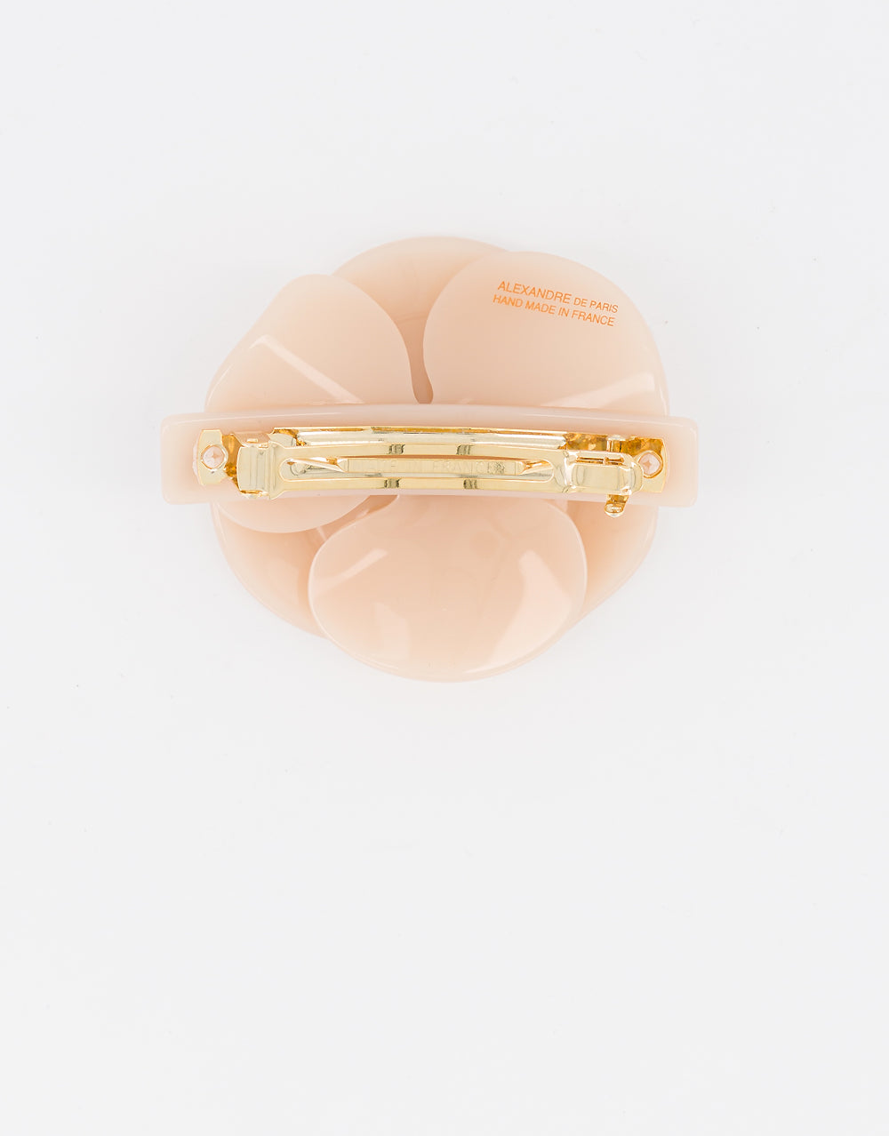 ALEXANDRE DE PARIS Camelia Acetate and Crystals Hair Barrette