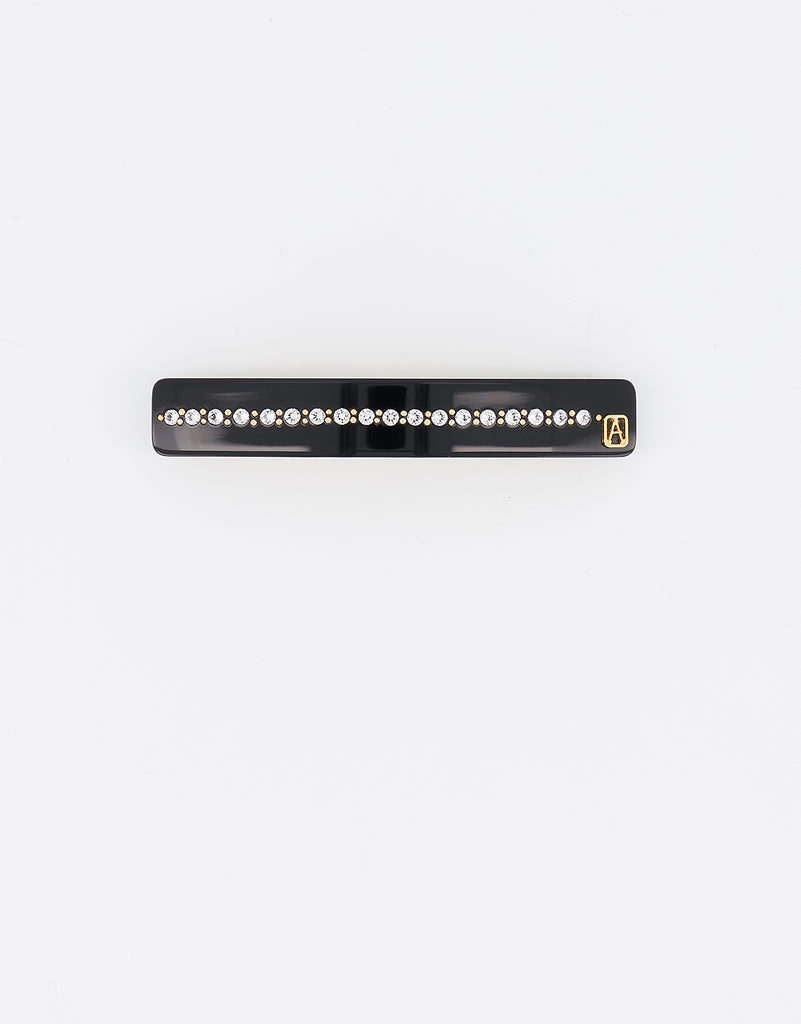 ALEXANDRE DE PARIS Tuileries Strass Acetate Barrette