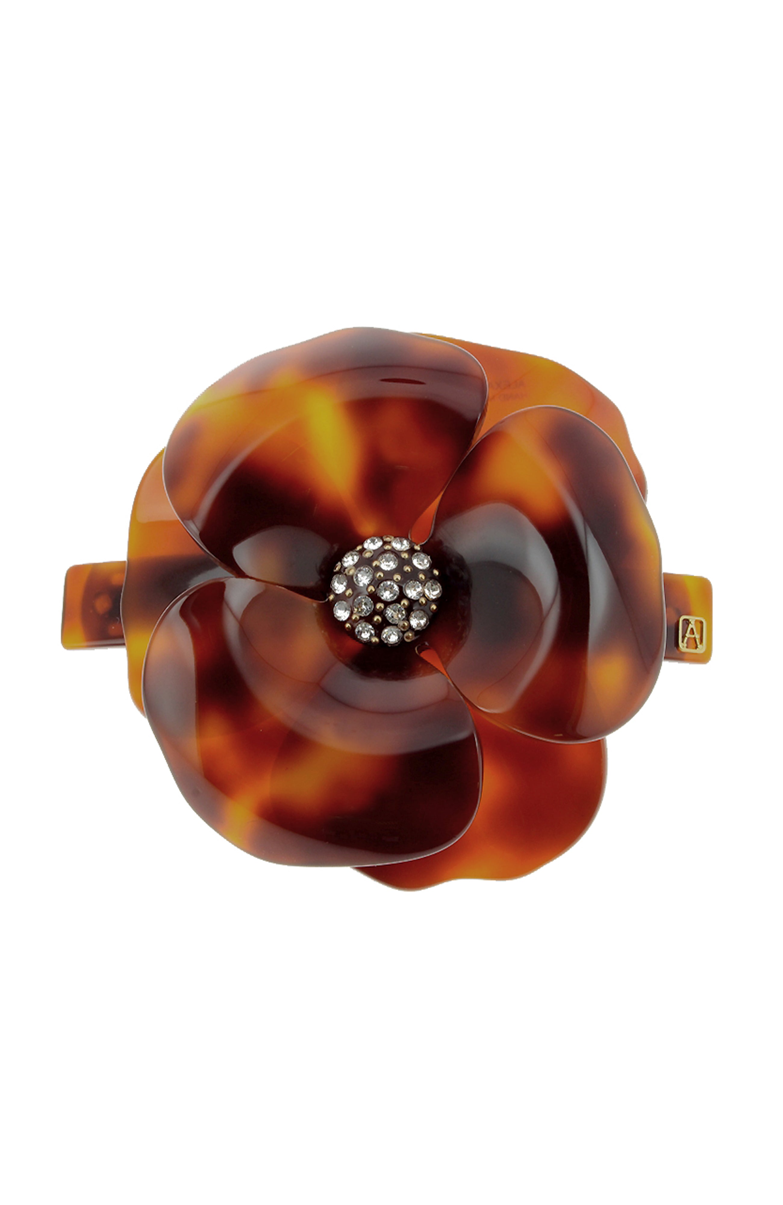 ALEXANDRE DE PARIS Camelia Acetate Barette