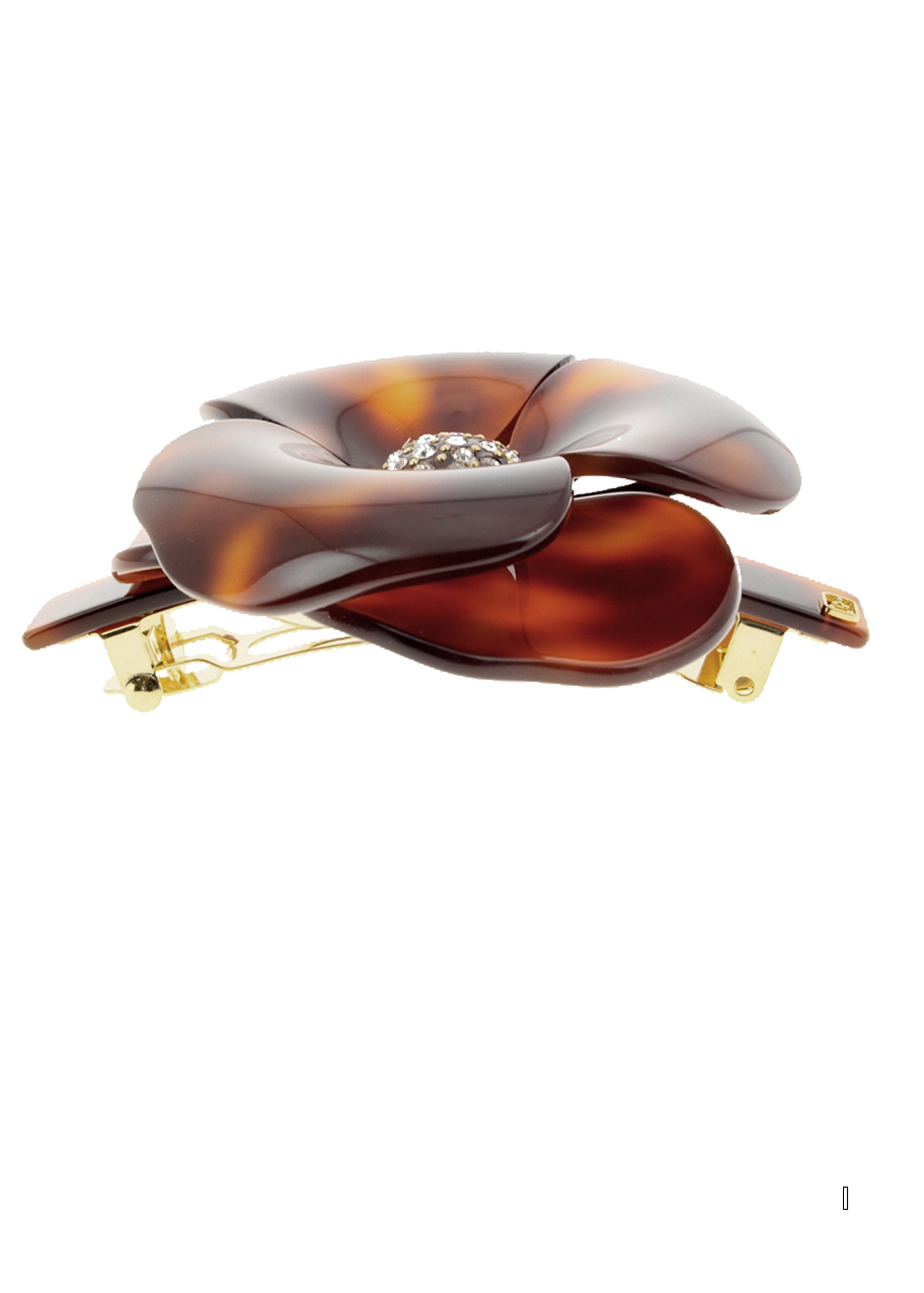 ALEXANDRE DE PARIS Camelia Acetate Barette