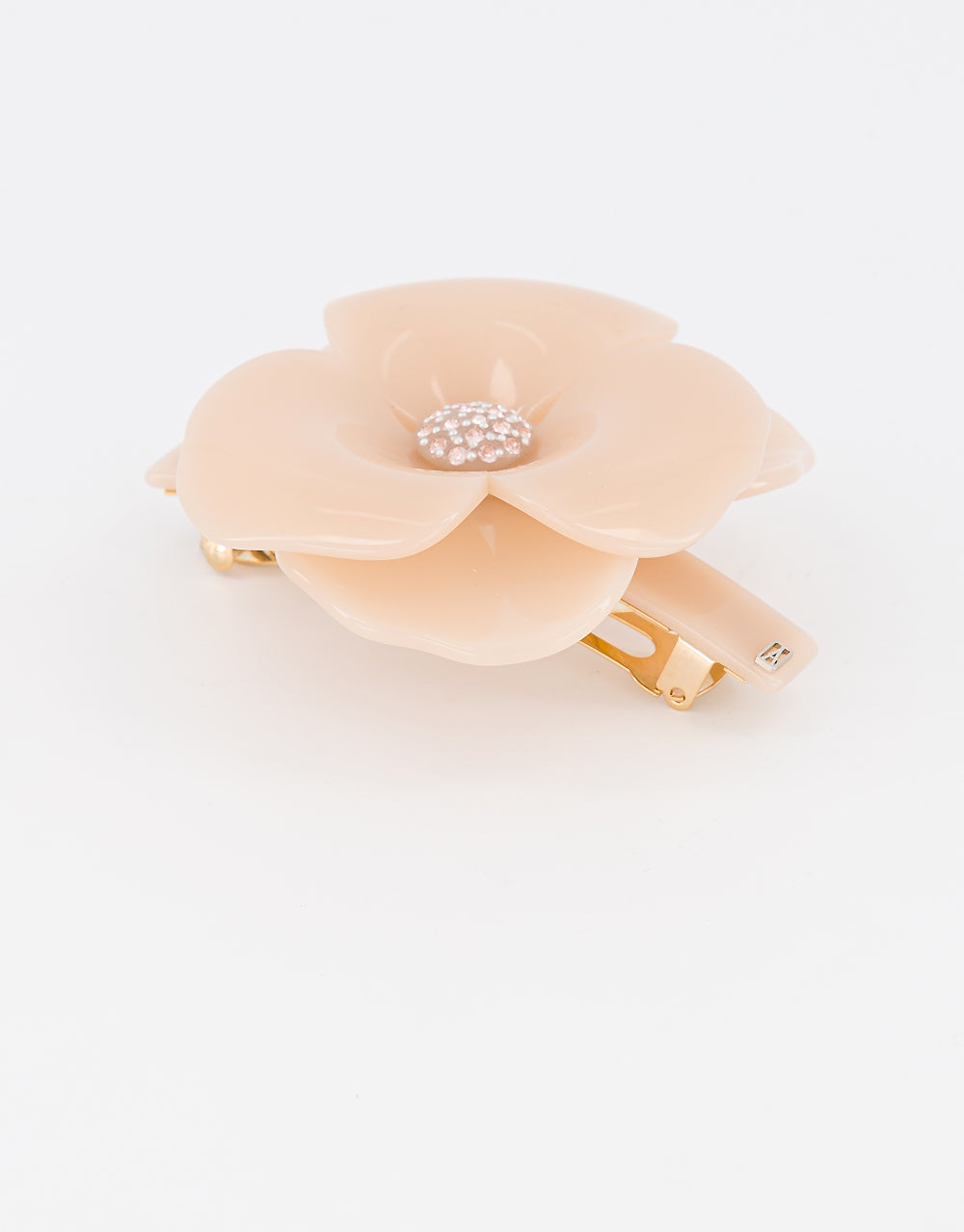 ALEXANDRE DE PARIS Camelia acetate barette