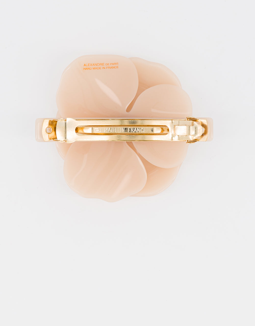 ALEXANDRE DE PARIS Camelia acetate barette