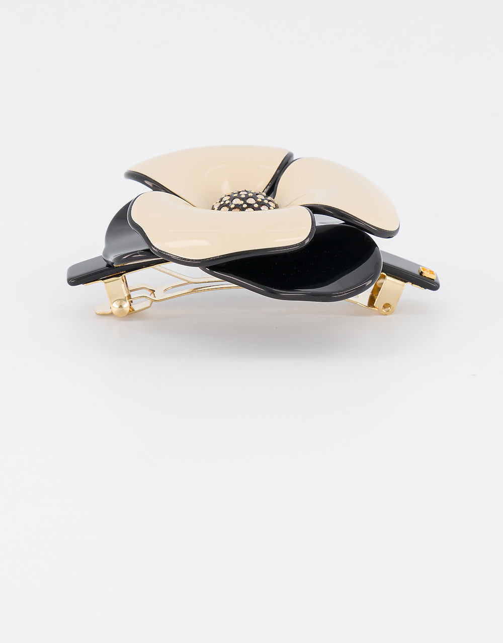 ALEXANDRE DE PARIS Camelia acetate barette