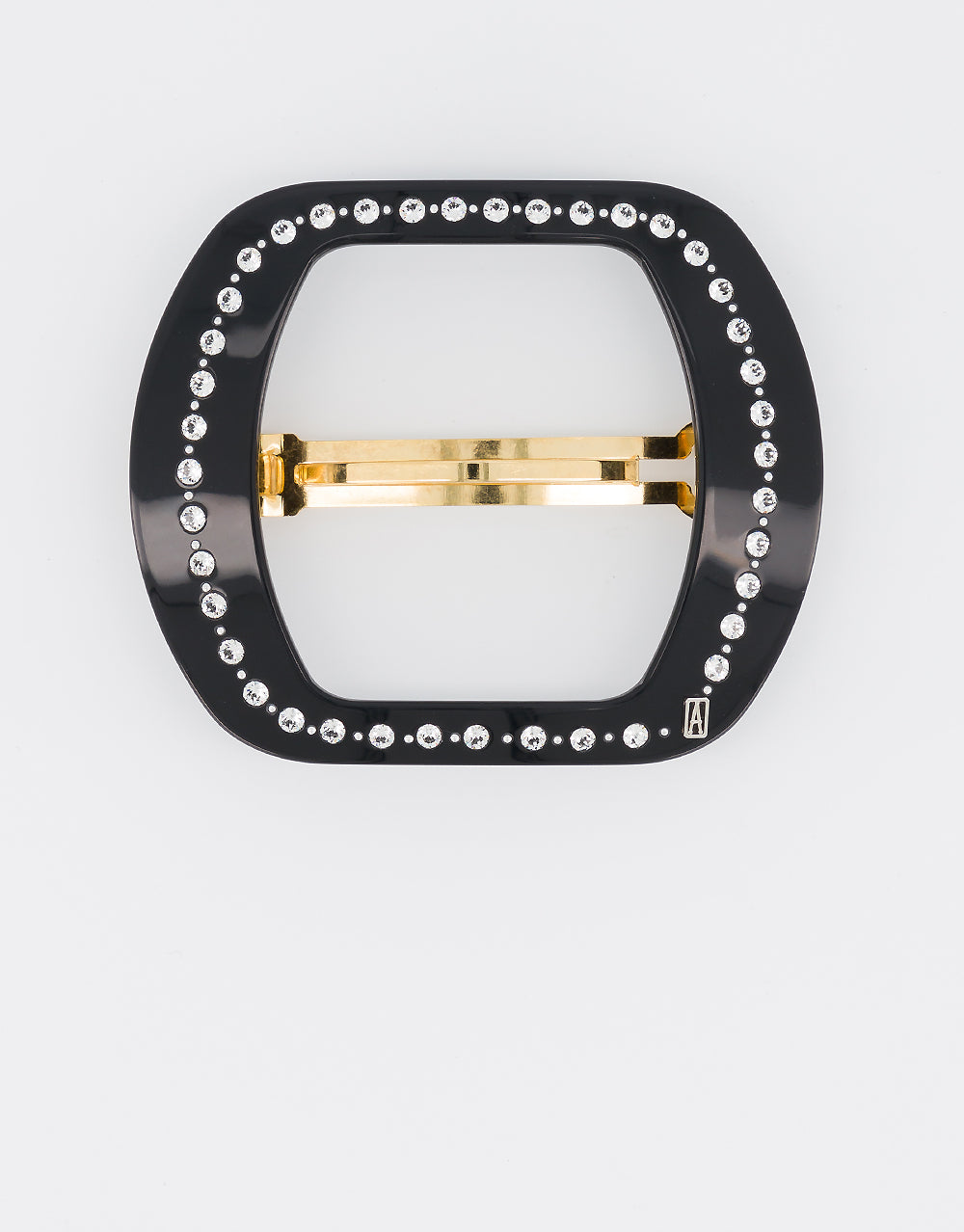ALEXANDRE DE PARIS Palais Royal Strass Hollow Acetate Barrette
