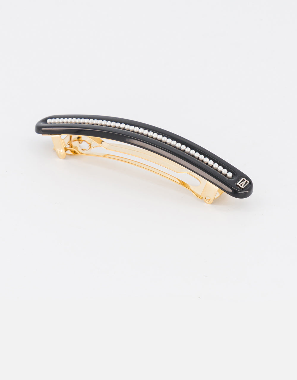 ALEXANDRE DE PARIS Les Perles Acetate and Pearls Barette