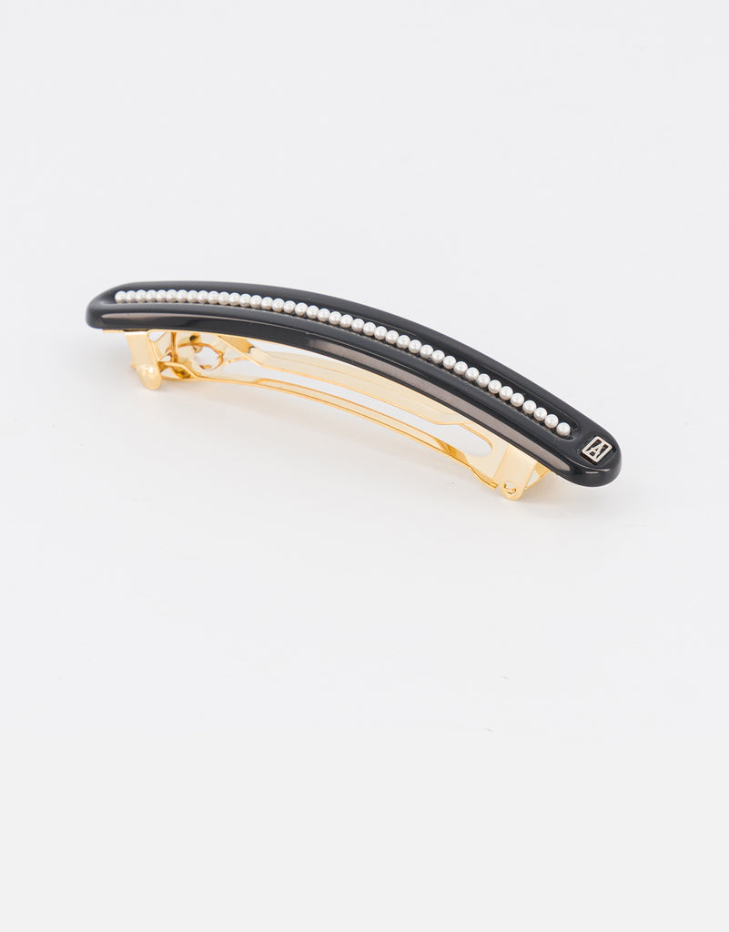 ALEXANDRE DE PARIS Les Perles Acetate and Pearls Barette