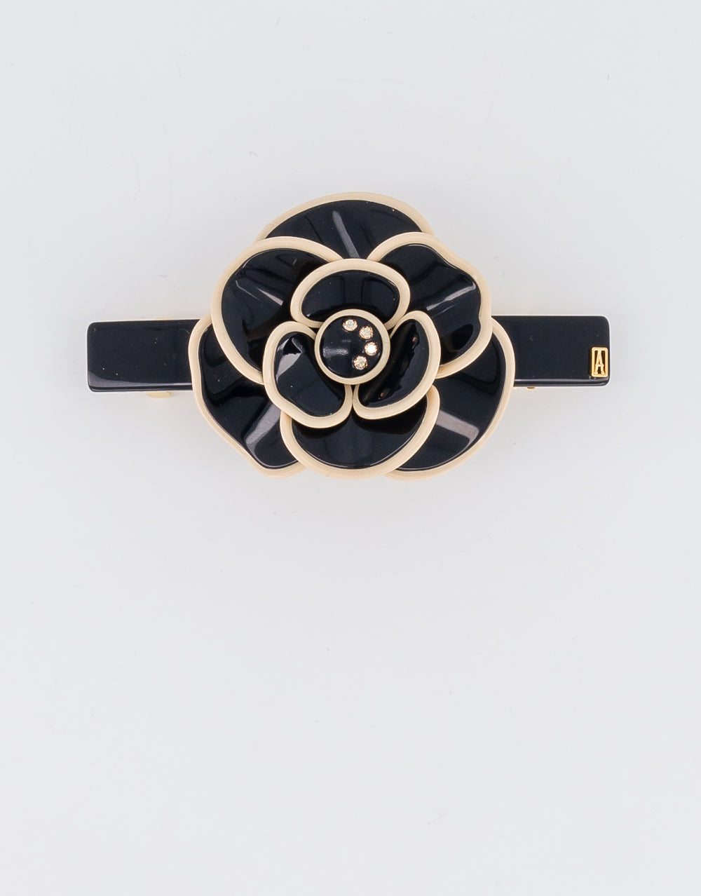 ALEXANDRE DE PARIS Camelia Saint Honore acetate hair barrette