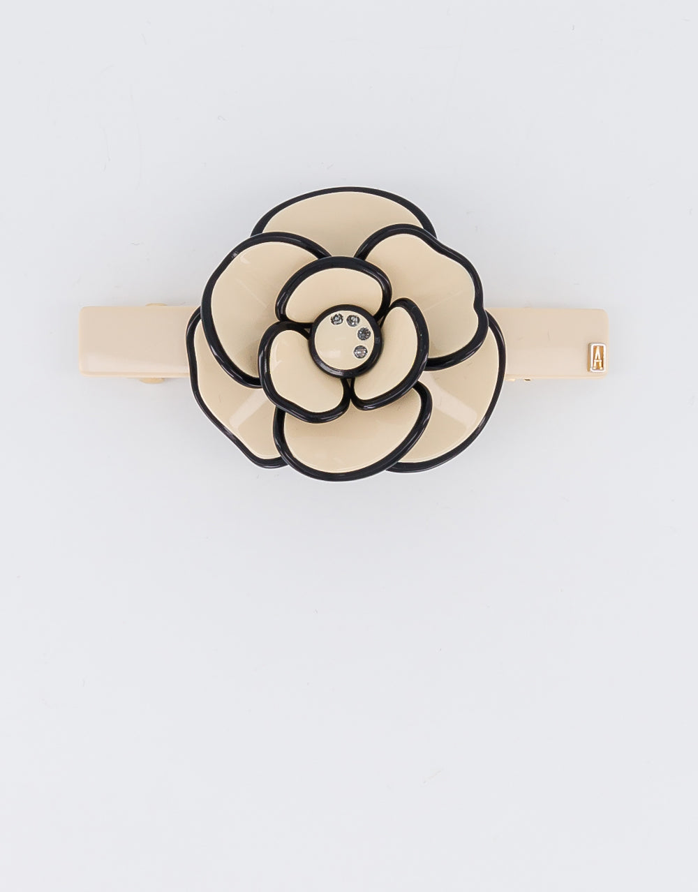 ALEXANDRE DE PARIS Camelia Saint Honore Acetate Hair Barrette