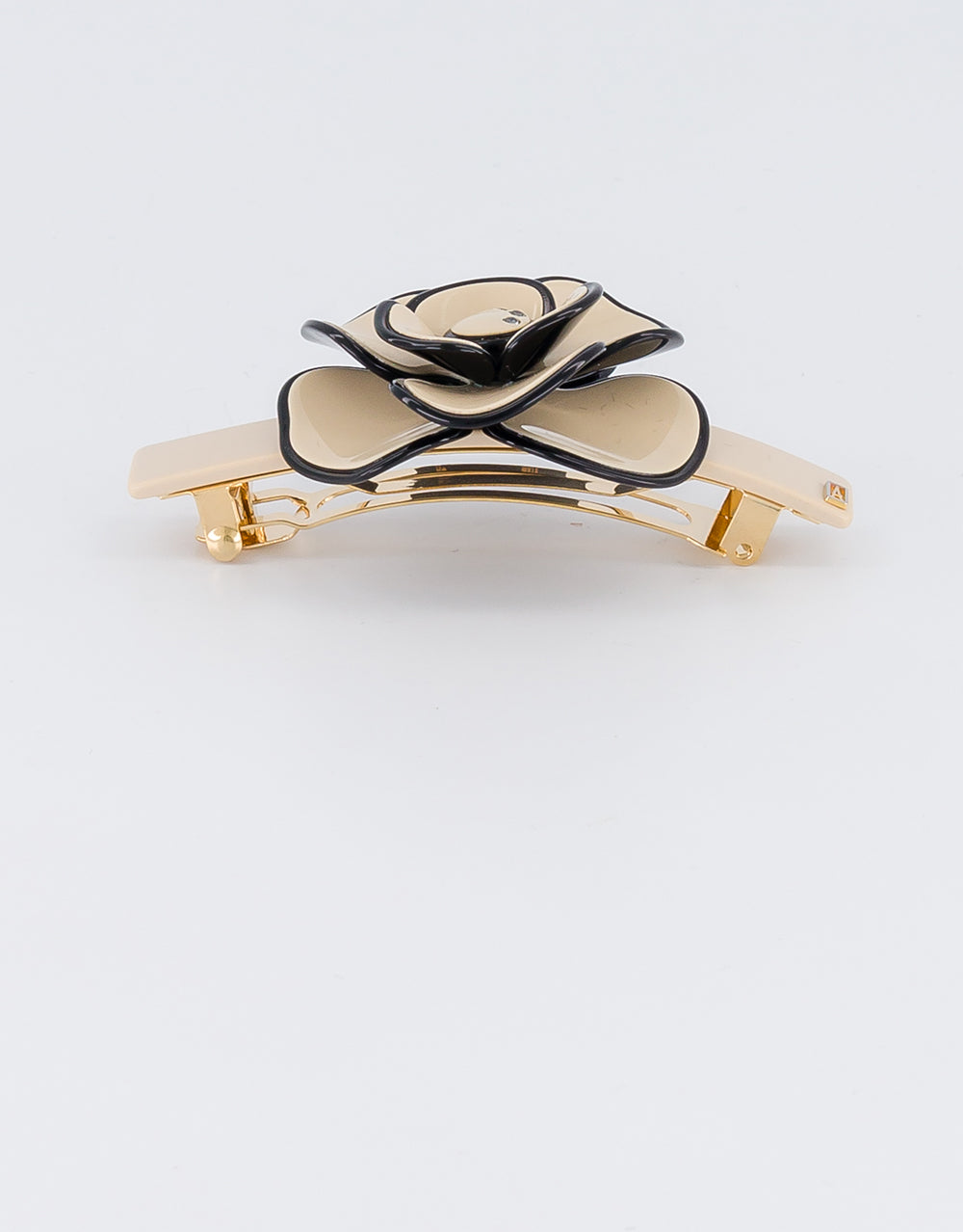 ALEXANDRE DE PARIS Camelia Saint Honore Acetate Hair Barrette