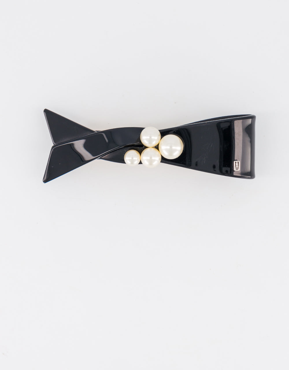 ALEXANDRE DE PARIS pearl acetate barette