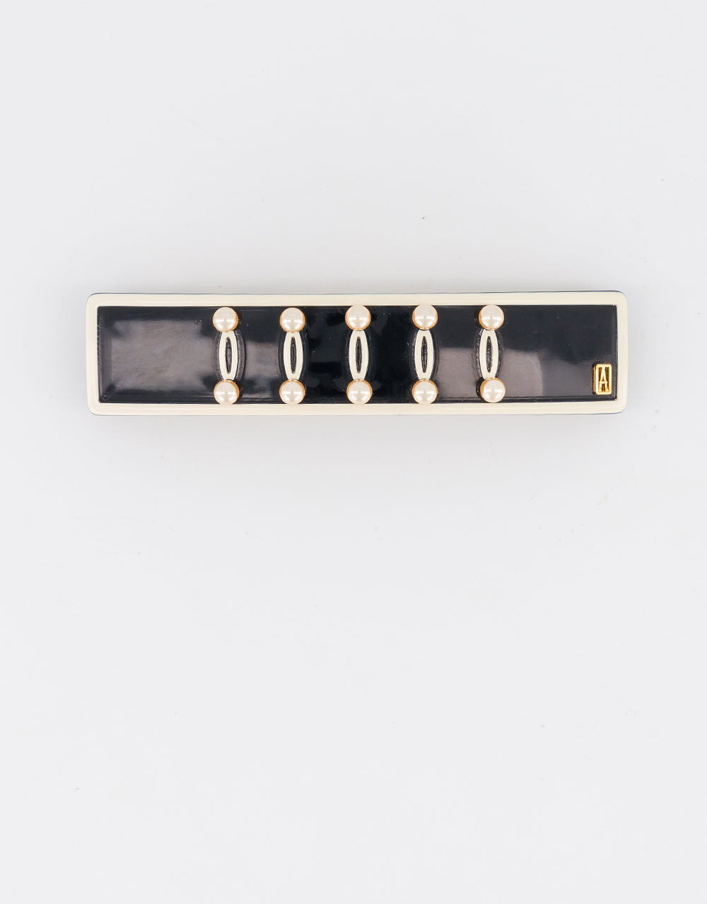 ALEXANDRE DE PARIS Acetate Pearl Barrette
