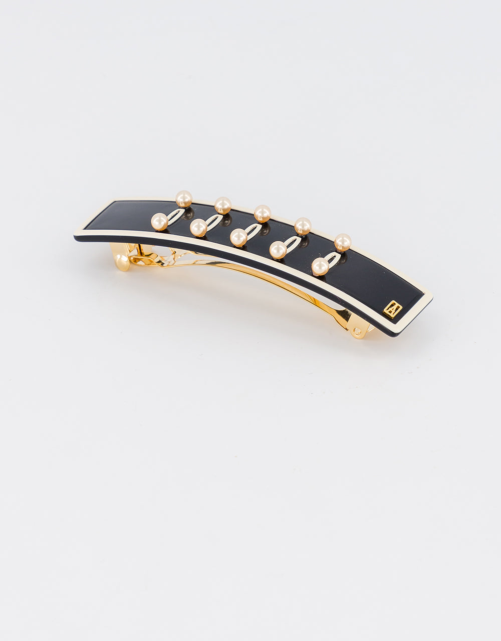 ALEXANDRE DE PARIS Acetate Pearl Barrette