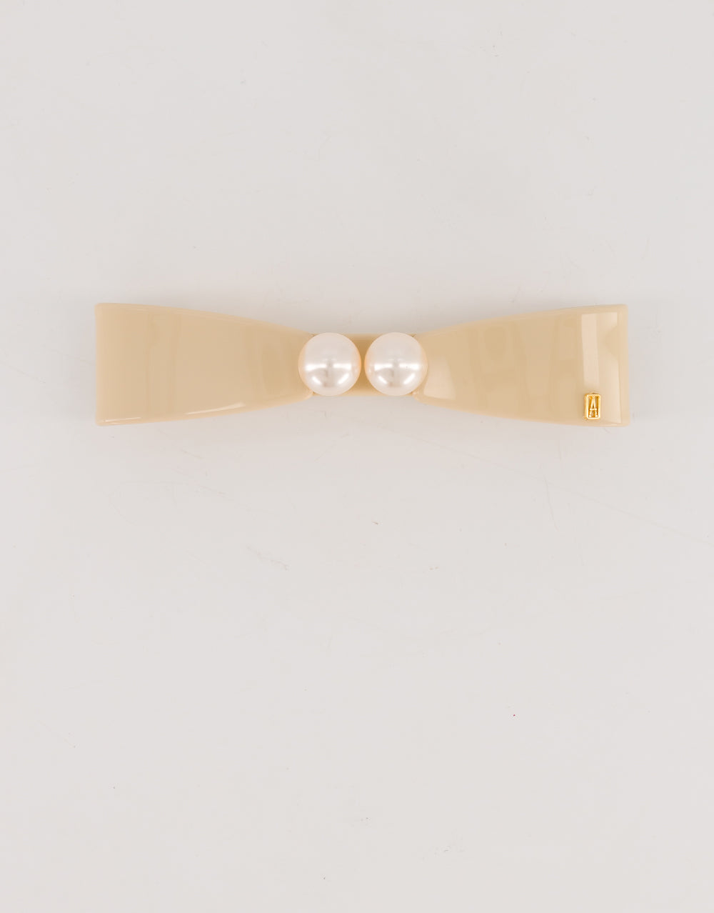 ALEXANDRE DE PARIS Champa Elysees Pearl and acetate hair barrette