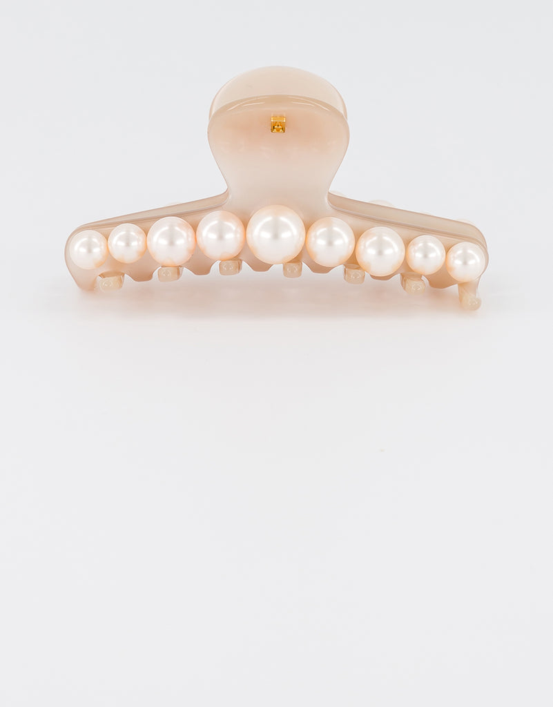 ALEXANDRE DE PARIS Goncourt acetate and pearls hair clip