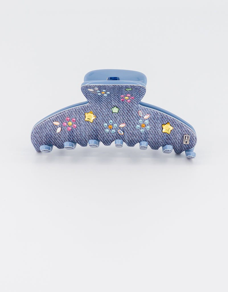 ALEXANDRE DE PARIS Swarovski Colored Crystal Acetate Jaw Clip