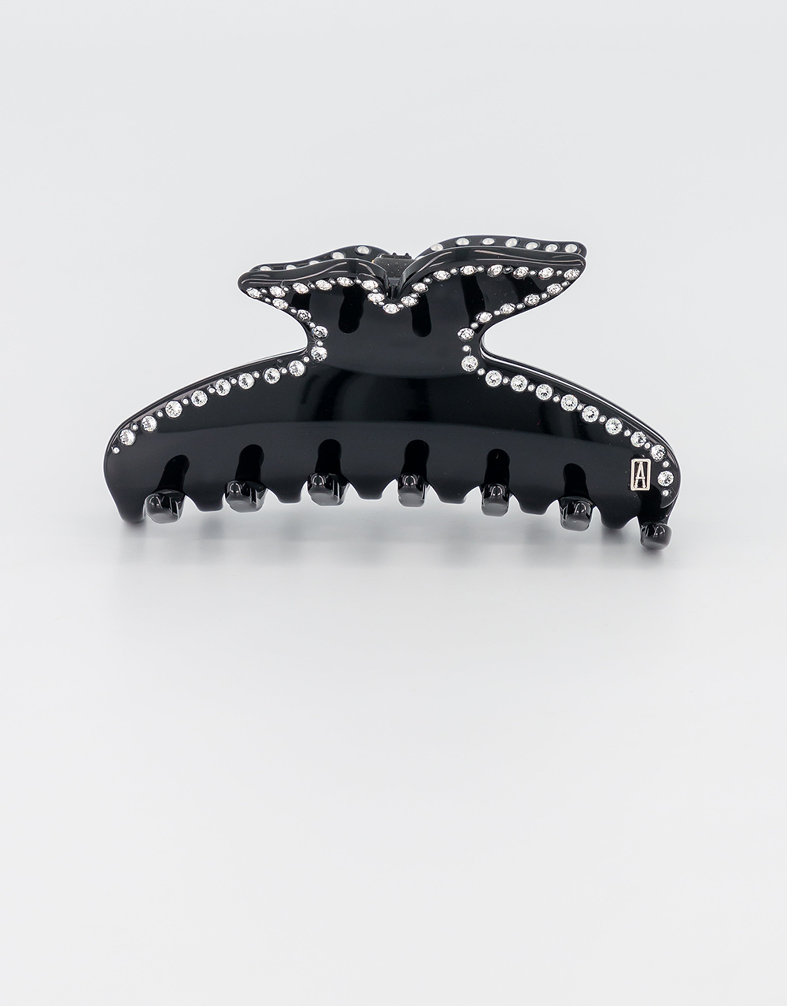 ALEXANDRE DE PARIS Acetate and crystals hair clip