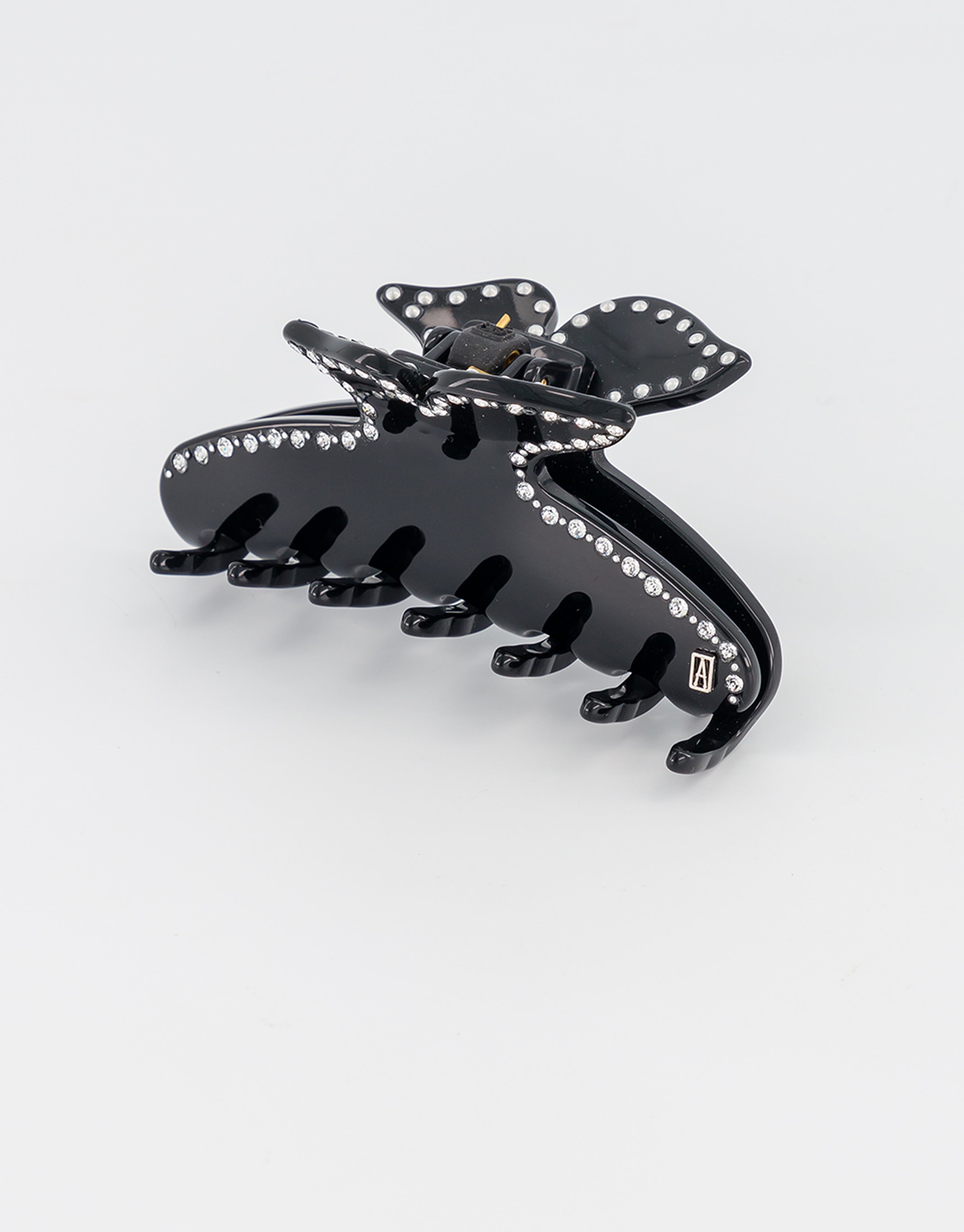 ALEXANDRE DE PARIS Acetate and crystals hair clip