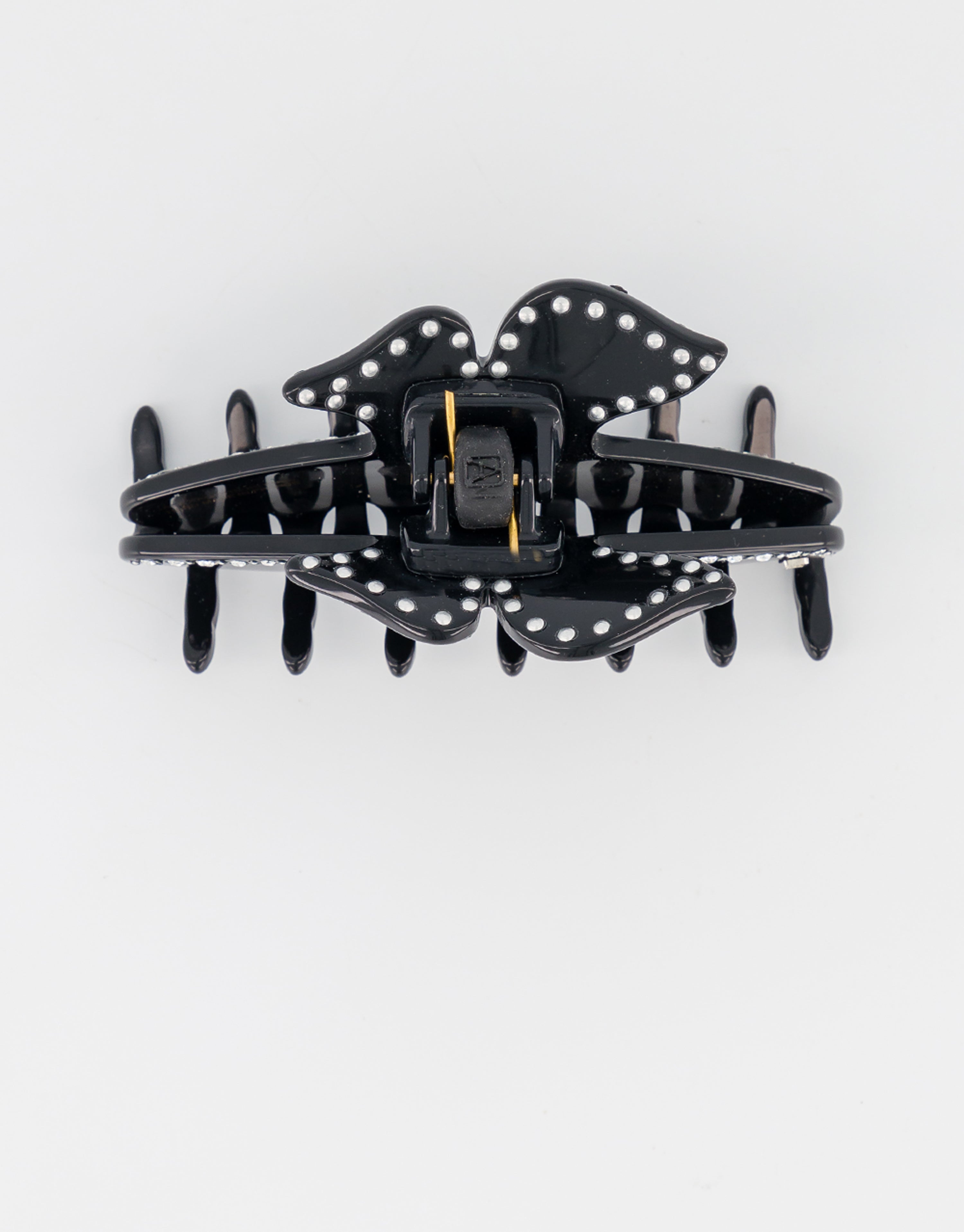 ALEXANDRE DE PARIS Acetate and crystals hair clip