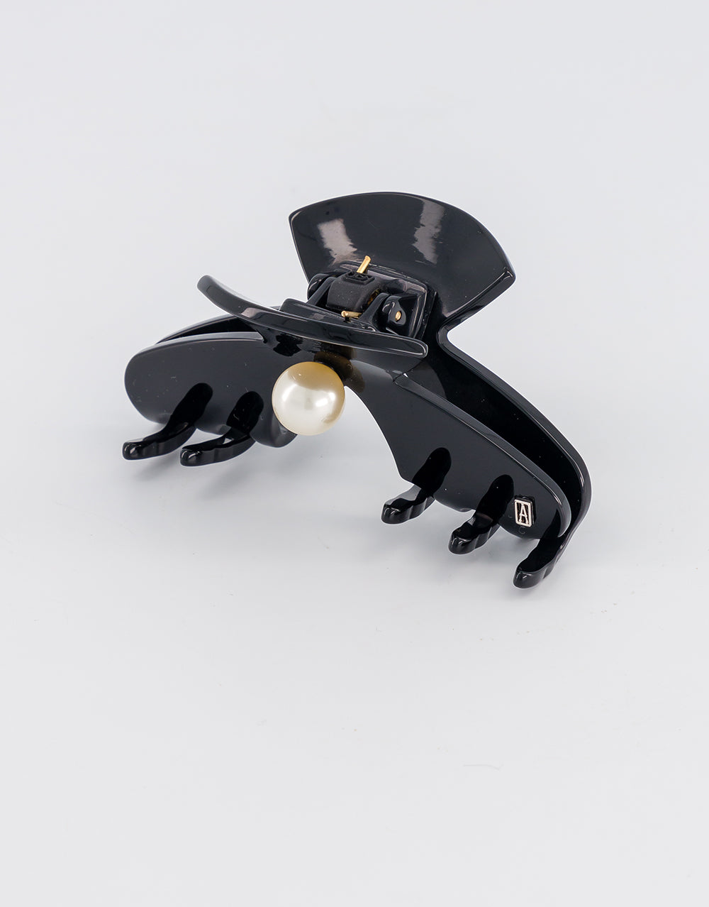ALEXANDRE DE PARIS Pont Neuf Medium Acetate and Pearl Hair Clip