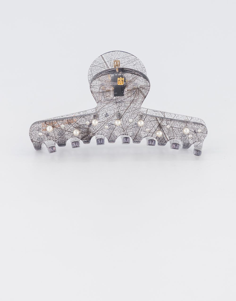 ALEXANDRE DE PARIS acetate and pearls Boheme claw clip