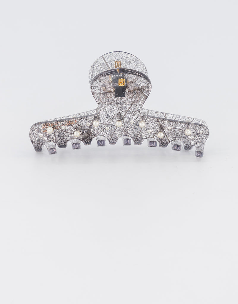 ALEXANDRE DE PARIS acetate and pearls Boheme claw clip