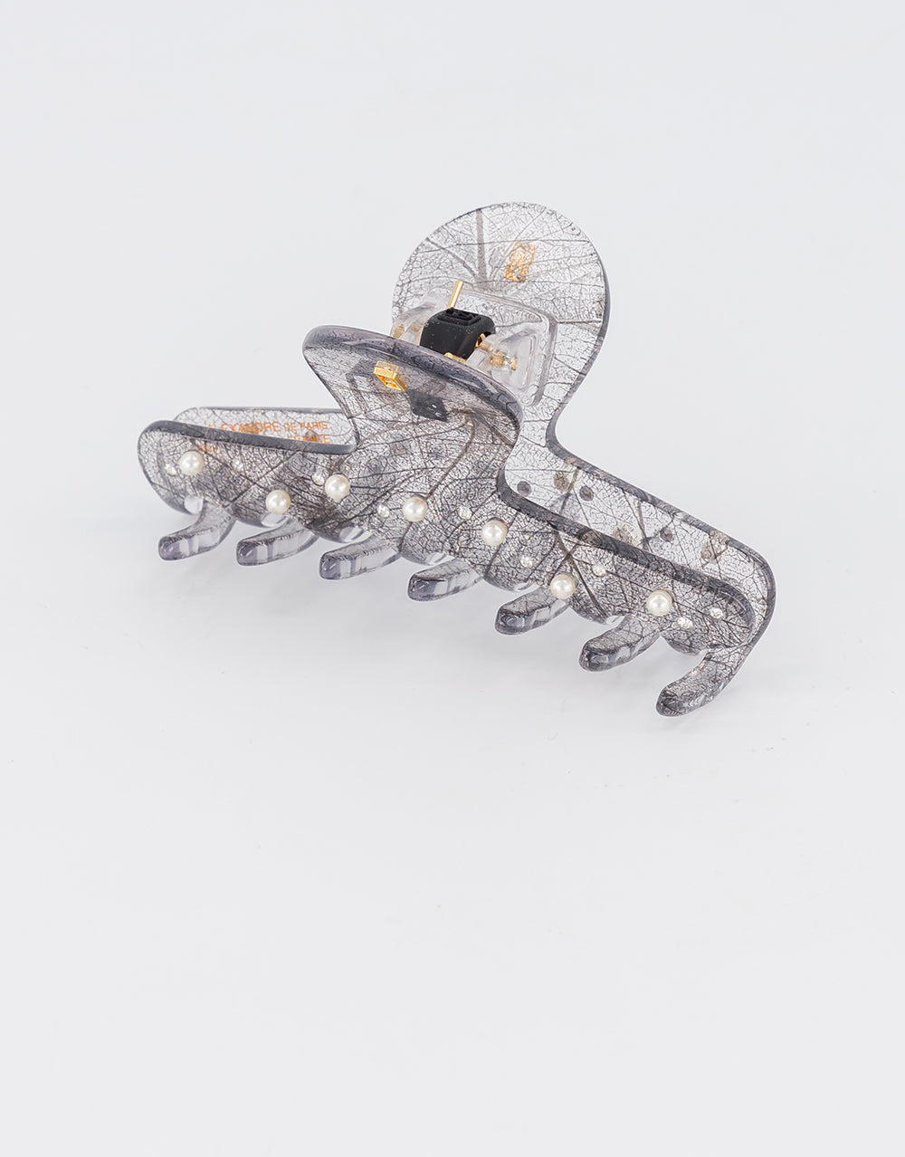 ALEXANDRE DE PARIS acetate and pearls Boheme claw clip