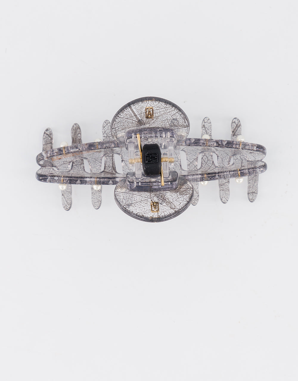 ALEXANDRE DE PARIS acetate and pearls Boheme claw clip