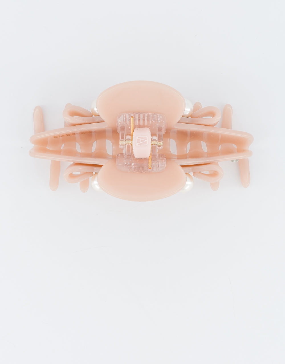 ALEXANDRE DE PARIS Poesie Acetate and Pearls Bow Hair Clip