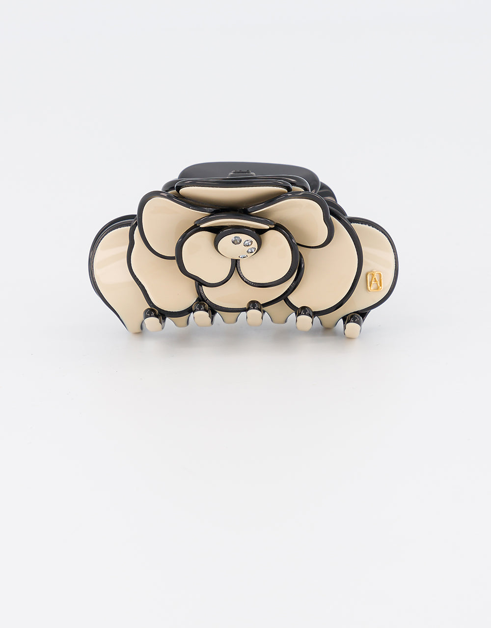 Camelia acetate hair clip