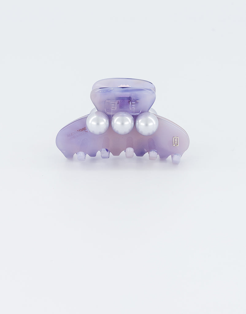 ALEXANDRE DE PARIS Small pearl acetate hair clip