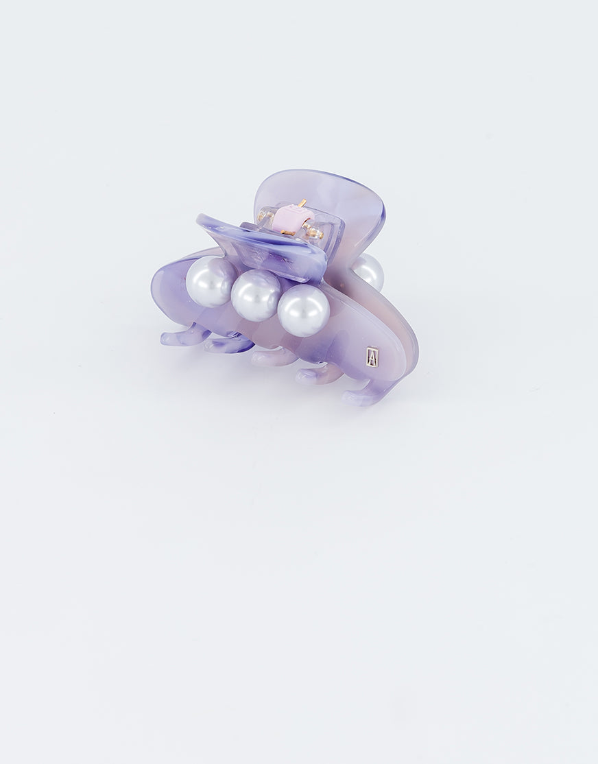 ALEXANDRE DE PARIS Small pearl acetate hair clip
