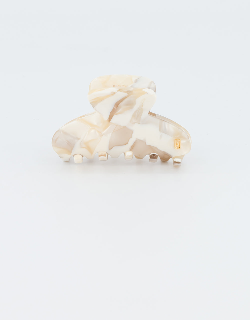 ALEXANDRE DE PARIS Ivory Marble Acetate Hair Claw Clip